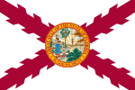 Thumbnail for File:Flag of Cross of Burgundy with the Seal of Florida (alternative version).svg