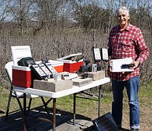 Forrest M. Mims III on the 25th anniversary of his atmospheric measurements (1990 to 2016) Forrest M. Mims III on the 25th anniversary of his atmospheric measurements (1990 to 2016).JPG