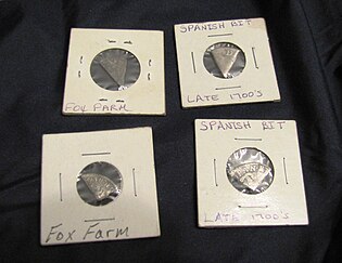 Spanish coins found near the Fort Blount-Williamsburg sites (Gene Smith collection) Fort-blount-spanish-bits-tn1.jpg