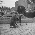 第二次世界大戦後のドイツの傷痍軍人。1946年撮影。