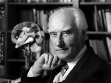 Francis Crick (above) and James Watson were two Cambridge scholars who created the first double-helix model of DNA and are the "fathers of modern genetics". Francis Crick.png