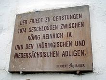 Memorial tablet in Gerstungen Friede zu Gerstungen.jpg