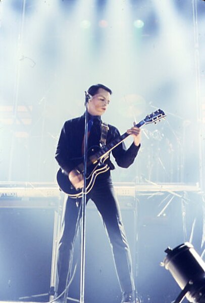 Gary Numan performing in 1980