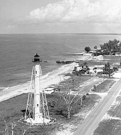 Boca Grande Rear Range Light, now known as the Gasparilla Island Light Gasparilla Island Rear Range Light.jpg