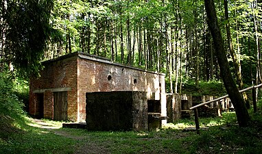 Gebäuderuine der Gasreinigungsanlage