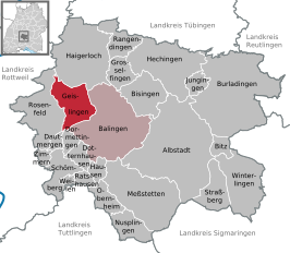 Kaart van Geislingen