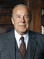 George P. Shultz berkhidmat 1982-1989, lahir 13 Disember, 1920 - (umur 96)