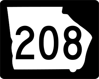 <span class="mw-page-title-main">Georgia State Route 208</span> State highway in Georgia, United States