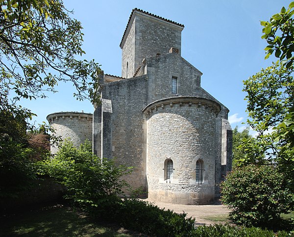 The oratory at Germigny-des-Prés, after a restoration in the 19th century.