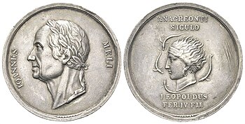 Medaille zu Ehren von Giovanni Meli von 1815