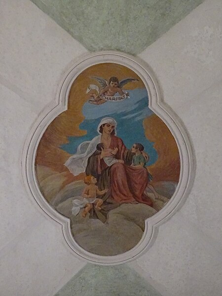 File:Giustino, chiesa di Santa Lucia - Affresco Carità.jpg