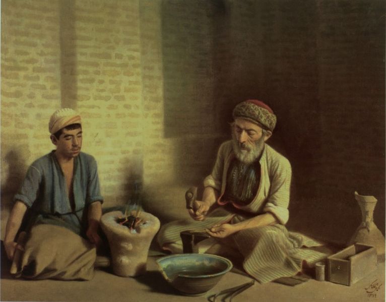 Berkas:Goldworker in Baghdad.jpg