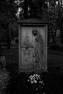 Grabstelle von Georg Blädel auf dem Waldfriedhof in Großhadern