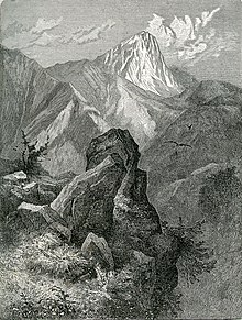 Il Gran Sasso in un disegno del 1899