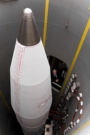 Misil interceptor basado en tierra Fort Greely 2009.jpg