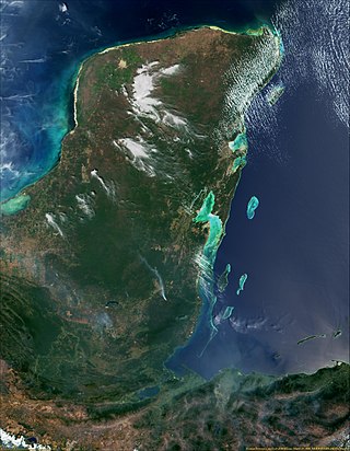 <span class="mw-page-title-main">Gulf of Honduras</span> A large inlet of the Caribbean Sea, indenting the coasts of Belize, Guatemala, and Honduras.