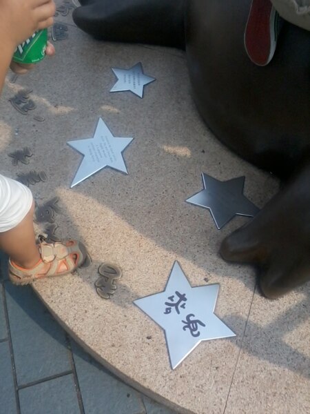 File:HK TST Avenue of Stars 02 麥兜 McDull figure sculpture Aug-2012 Brian Tse.jpg