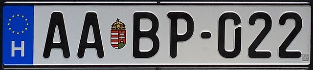 vehicle registration plates of Hungary - Wikidata