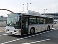 三菱ふそうの電気式ハイブリッド車「エアロスターエコハイブリッド」（羽田京急バス）