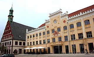 Zwickau Place in Saxony, Germany