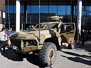 A four doored Hawkei variant at the 2016 ADFA Open Day