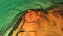 3D view of the digital terrain model Helsby hill fort Digital Terrain Model.jpg