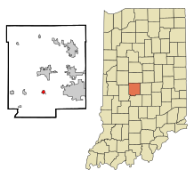 Location in the state of Indiana