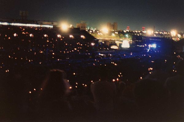 Lighters came out for songs such as Peter Gabriel's "Biko" that amplified the themes of the tour.