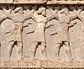 Indian soldiers on the tomb of Xerxes I (c.480 BCE)