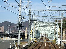 鉄道専用橋となった犬山橋（2008年12月）