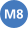 Istanbul M8 Line Symbol (2020). Svg