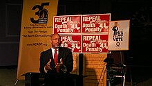 Ivey campaigning for the passage of a 2012 bill to end capital punishment in Maryland. Ivey NAACP-NCADP.jpg