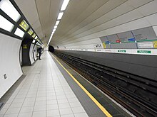 Platform 1 at James Street station, after refurbishment