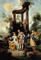 c. 1760 - Goethe family in shepherd costumes/ Goethes Familie (mit Schwester) in Schäferkleidung by/von Johann Conrad Seekatz