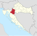 Karlovacka zupanija in Croatia.svg