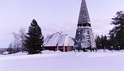 Kaunisvaara kyrka, december 2015