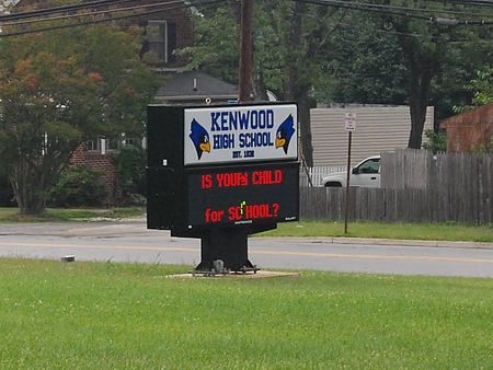 Kenwood High School Sign