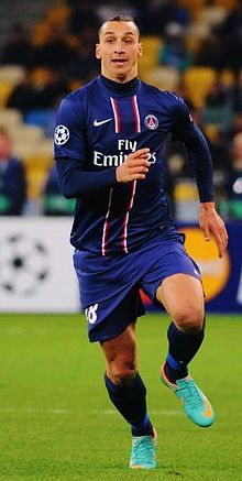 Zlatan Ibrahimović sous le maillot du PSG en 2015.