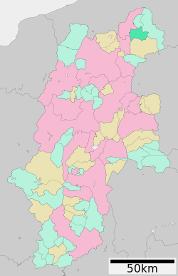 موقعیت کیجیمادایرا، ناگانو در نقشه
