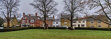 Houses surrounding the village green Kingsthorpe Village Green.jpg