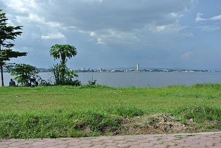 View from Brazzaville to Kinshasa; across the Congo river is the only place in the world to see a national capital from another
