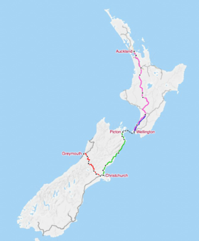Az Új-Zéland nagy utazásai című cikk szemléltető képe