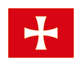 Традиционални бијели крсташ на црвеном пољу (18—19. вијек)