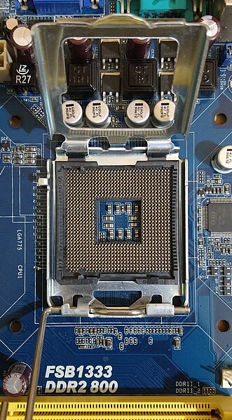 LGA 775, a land grid array socket