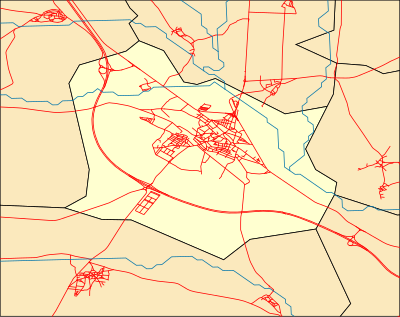 Mapa de localización de La Bañeza