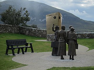 Lahardane Village in Connacht, Ireland