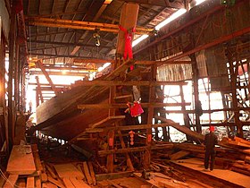  傳統木船建造過程