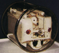 Kopi av romkapselsimulatoren som ble brukt under Laikas treningsprogram