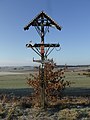 Wayside cross with Arma Christi