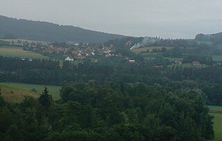 Lčovice Village in South Bohemian, Czech Republic